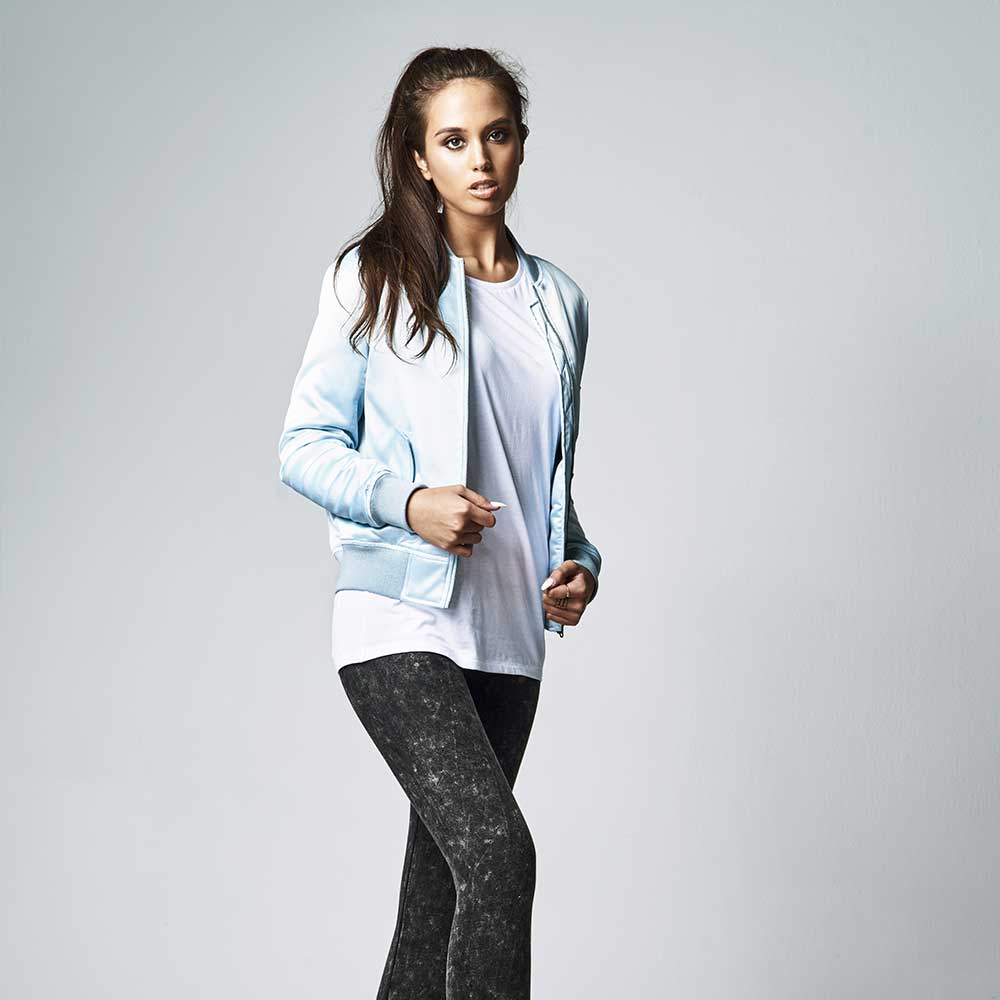 Urban Classics - Satin Bomber jacket - Blauw